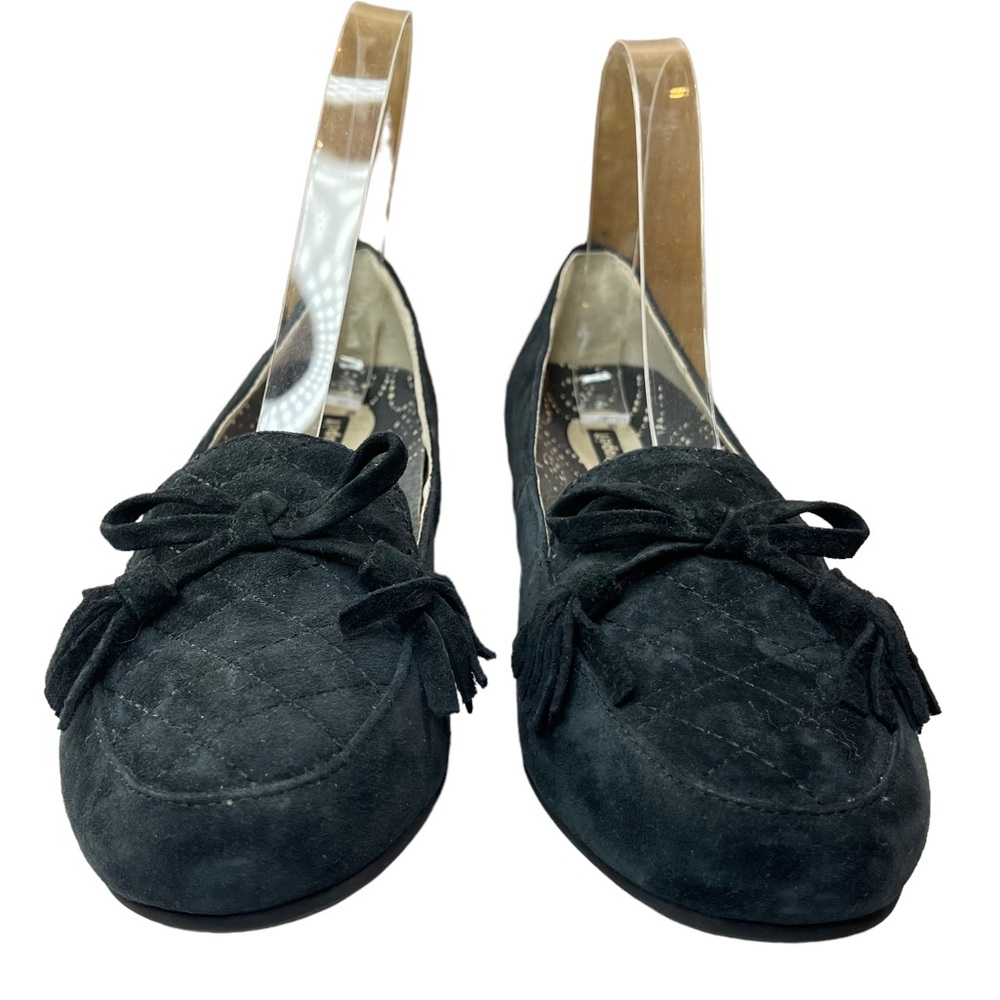 Propet black suede loafers with tassels flats womens shoes size 7.5 - Picture 6 of 15